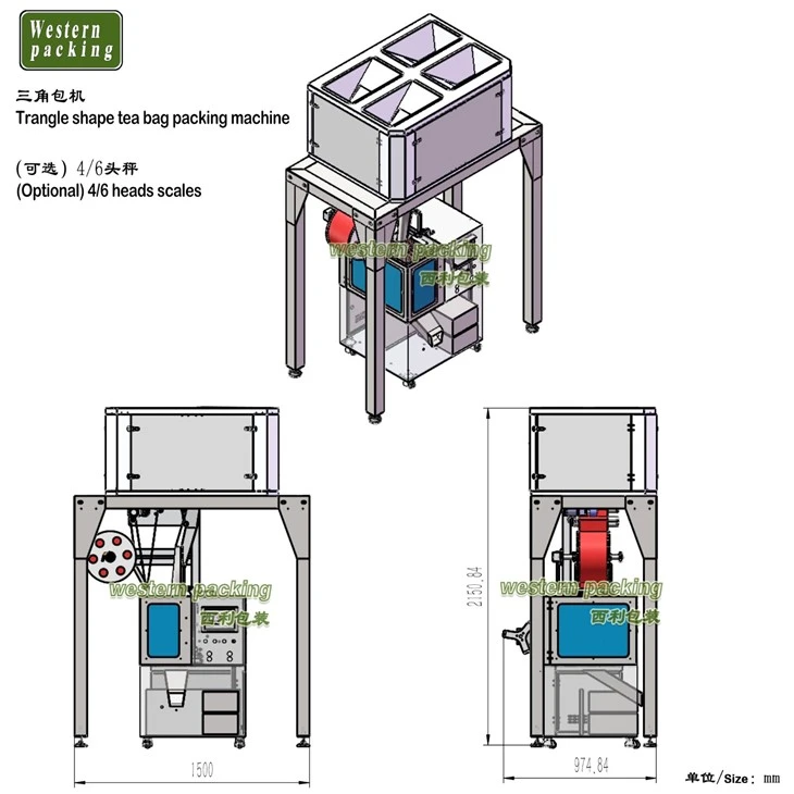 pyramid tea bag machine