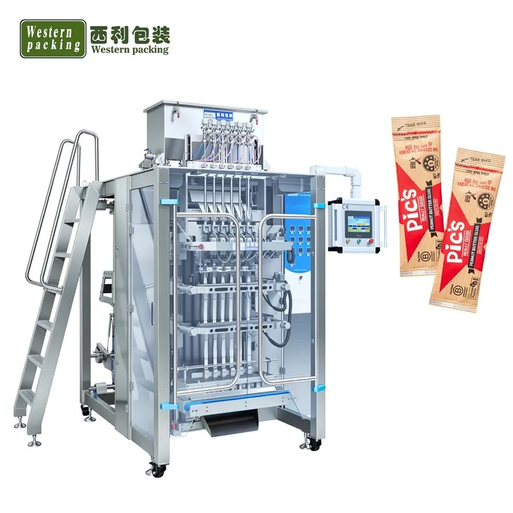 Mašina za tečno pakovanje vrećica nepravilnog oblika sa više staza